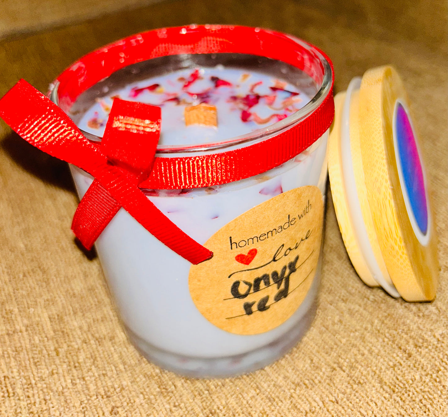 Onyx Red 10oz soy wax candle