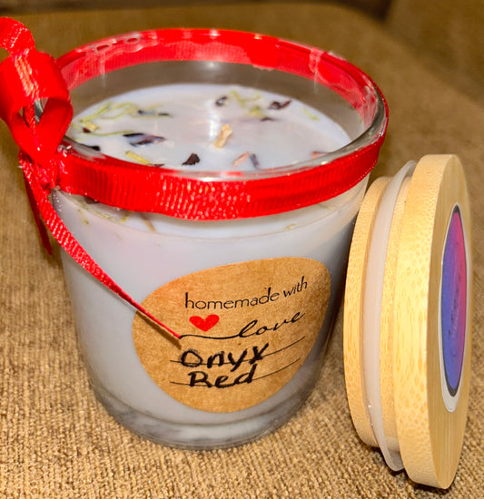 Onyx Red 10oz soy wax candle